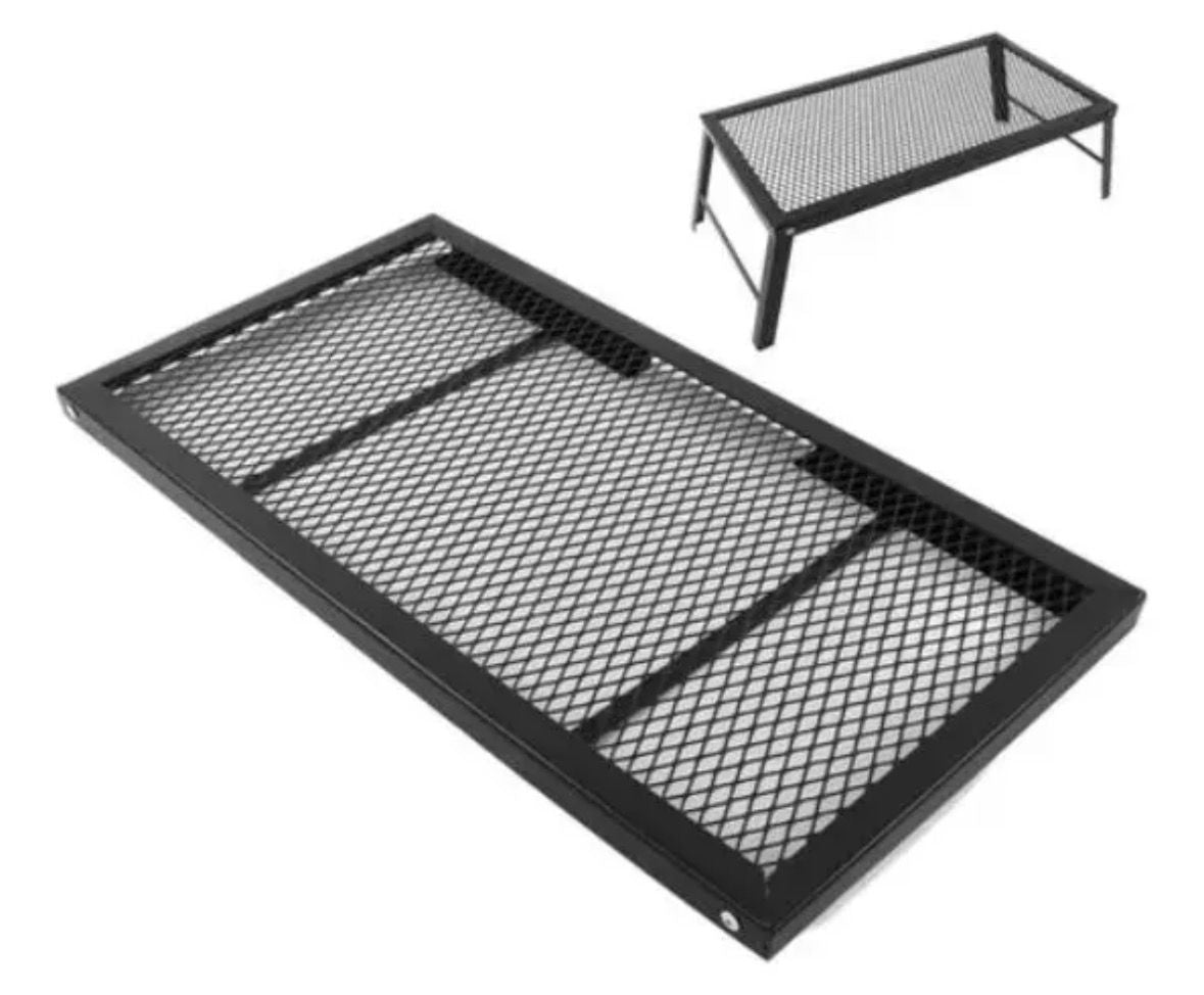 Parrilla Patas Plegable Acero Camping Parrillero Motorhome
