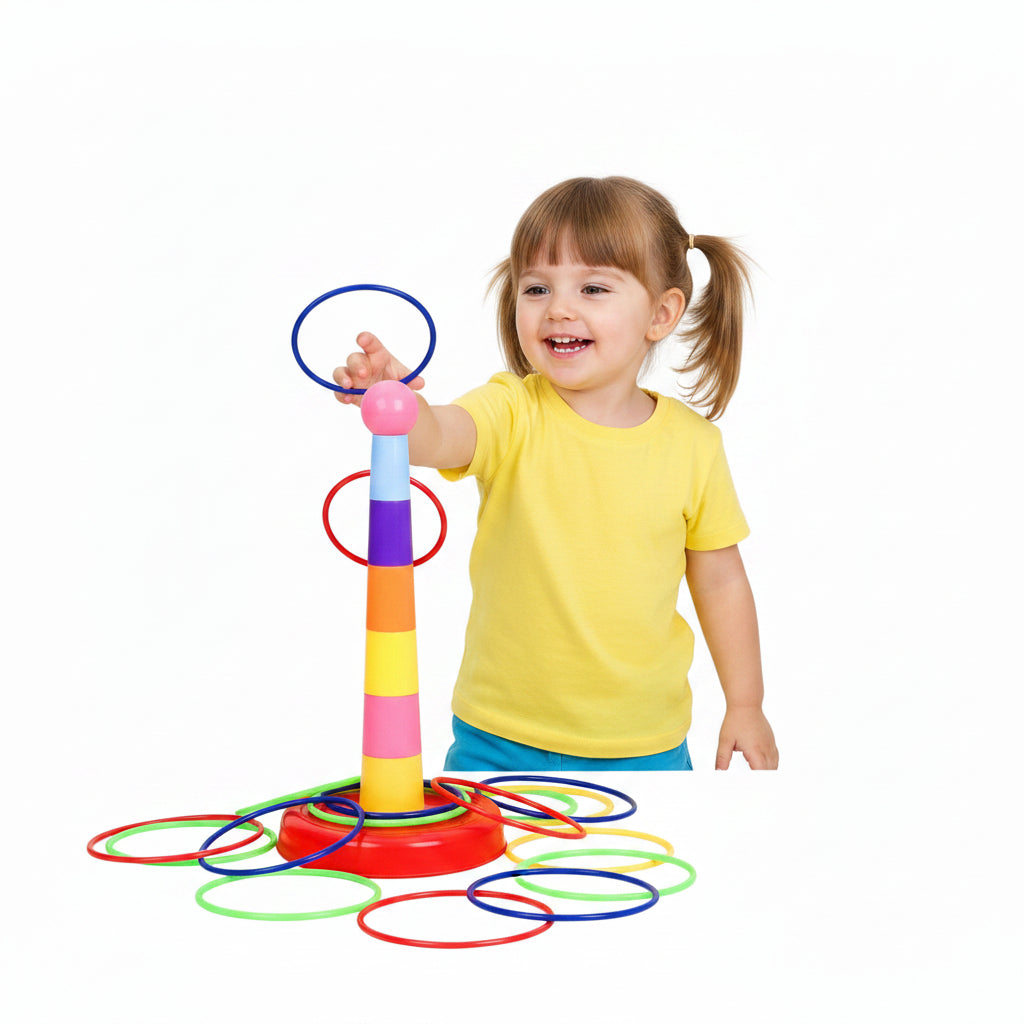 Torre Para Apilar Con Aros de Embocar Juego Niños
