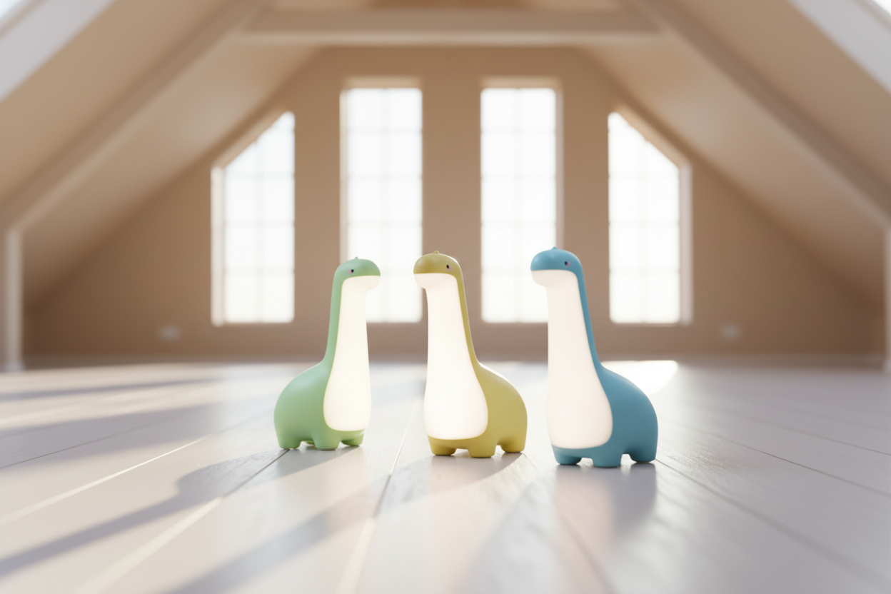 LAMPARA VELADORA DE DINOSAURIO INALAMBRICA