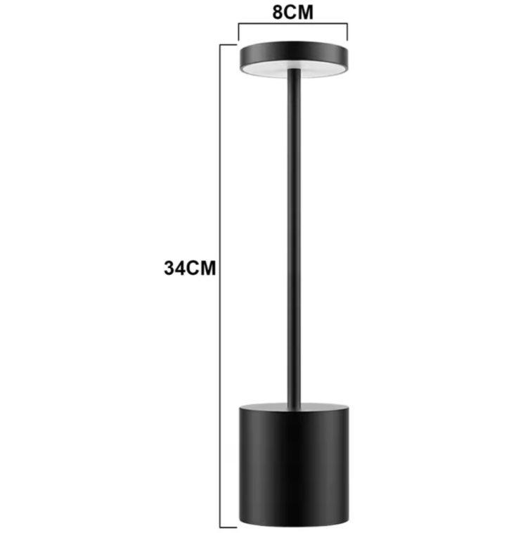 LAMPARA LED MESA ESCRITORIO REGULABLE AL TACTO INALAMBRICA