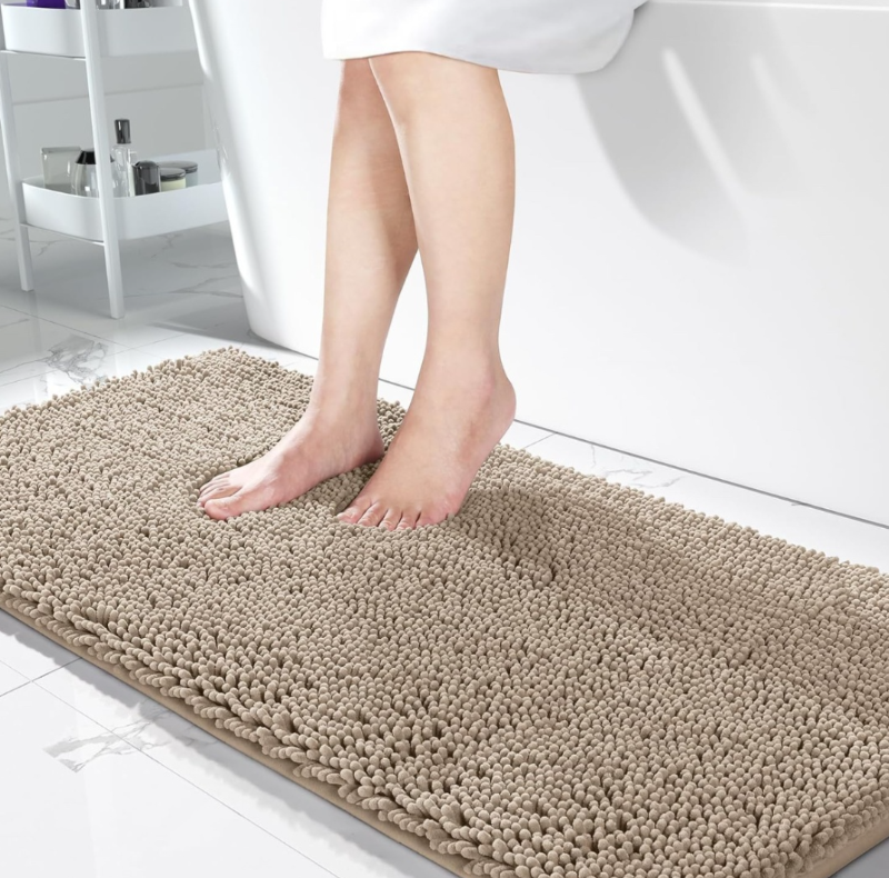 ALFOMBRA DE BAÑO CHENILLE ANTIDESLIZANTE CALIDAD PREMIUM
