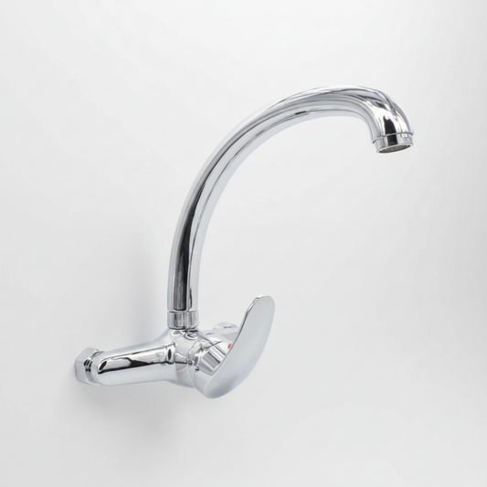 Grifo Monocomando Cocina Pared Canilla Pico Alto