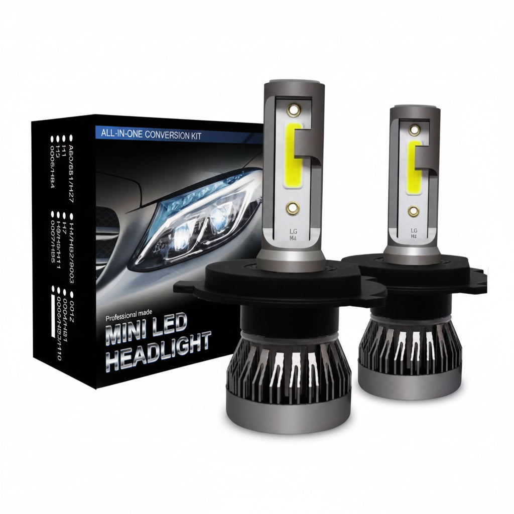 Lámparas Led H4 Luces Auto Corta Larga 6500k 3800lm
