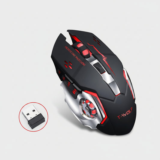 Mouse De Juego Inalámbrico Batería Recargable Usb