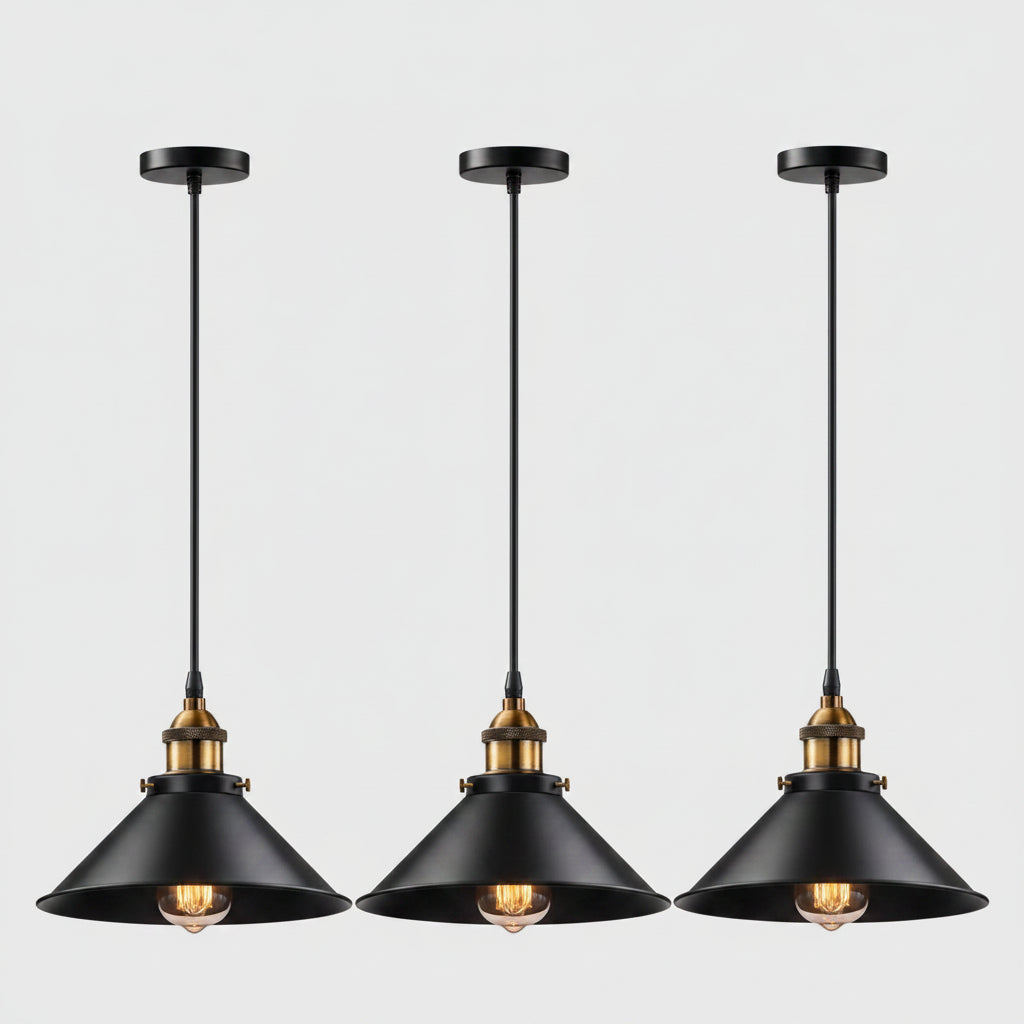 Lámpara Colgante De Techo Industrial Campana X3